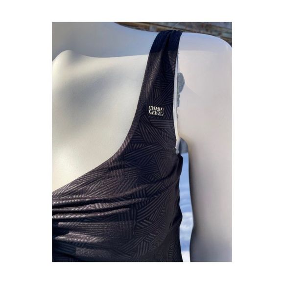 Miss Sixty Collection Black Babydoll Dress Knot Front Sleeveless Sz S - Picture 3 of 13